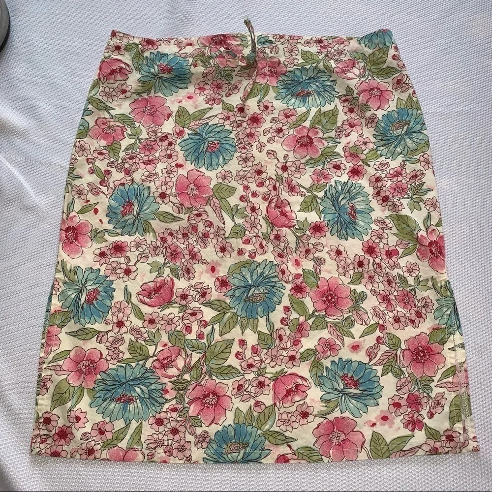 Jonathan Martin Floral Skirt, sz L - Picture 2 of 8